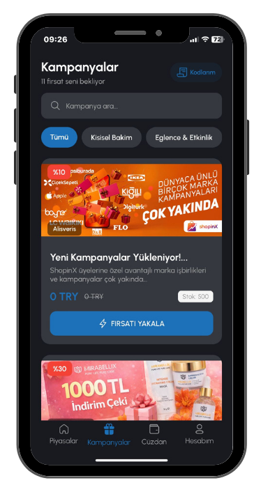 ShopinX Mockup